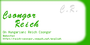 csongor reich business card